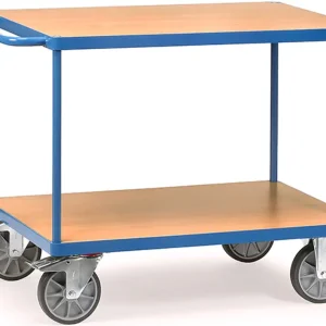 Bestseller Fetra Tischwagen schwer mit zwei Holzplattformen 1000 x 600 mm