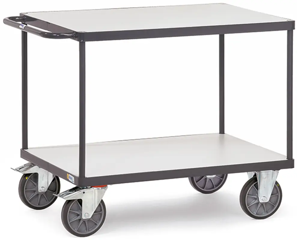 Jetzt Kaufen Fetra Tischwagen ESD mit zwei Holzplattformen 1000 x 700 mm
