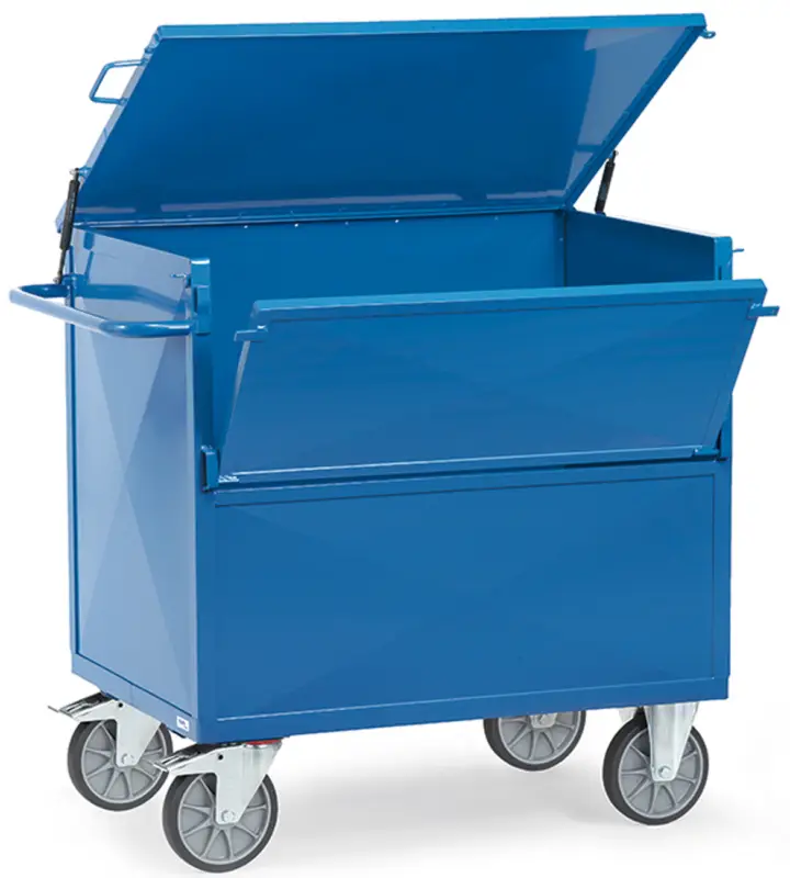 Fetra Blechkastenwagen mit Deckel 1000 x 700 mm - RAL 5007 Jetzt Bestellen