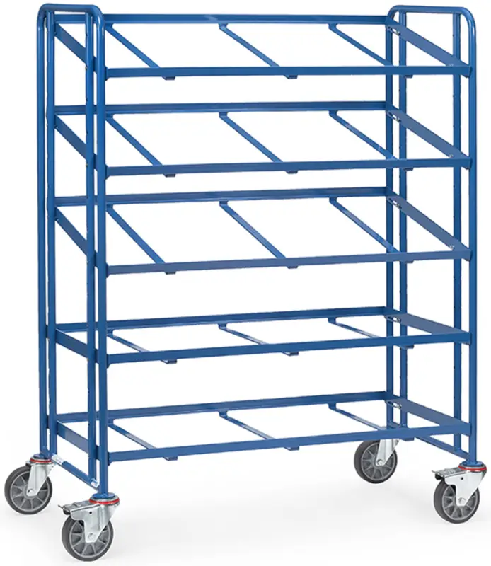 Schneller Versand Fetra Eurokastenwagen mit fünf offenem Rahmen 1240 x 610 mm