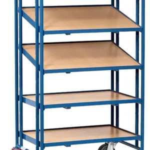 Fetra Eurokastenwagen mit fünf Holzplattformen 820 x 610 mm Saisonangebot