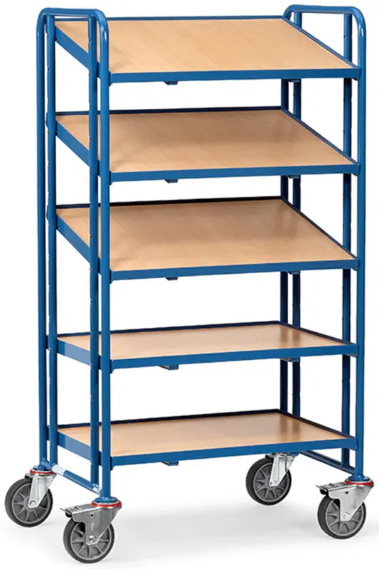 Fetra Eurokastenwagen mit fünf Holzplattformen 820 x 610 mm Saisonangebot