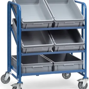 Fetra Eurokastenwagen mit sechs Kästen 820 x 610 mm Solange Der Vorrat Reicht