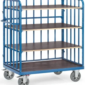 Fetra Schwerlast-Etagenwagen VR mit vier Böden 1200 x 800 mm Mega-Angebot