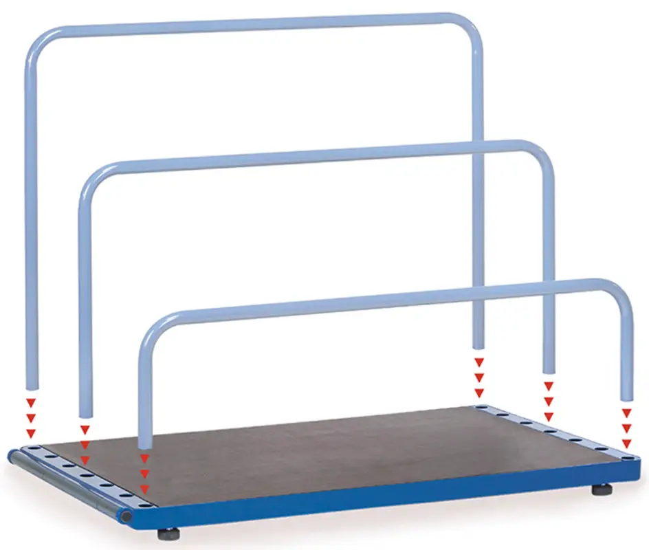 Zertifiziert Fetra Plattenständer ohne Bügel 4363 - 1200 x 800 mm