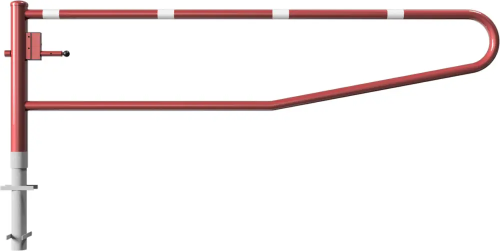 Neue Kollektion Schake Drehschranke - Schrankenbaum Ø 60 mm OED rot weiß - 3000 mm