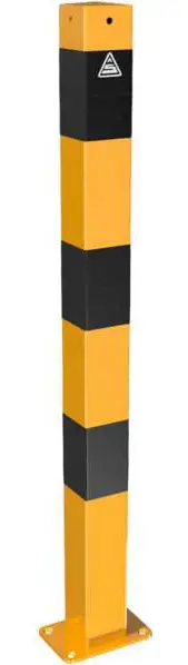 Schake Absperrpfosten OD 70 x 70 mm gelb schwarz Sonderangebot