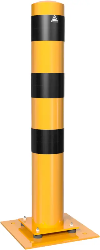 Sale Schake Stahlrohrpoller elastisch OD Ø 152 mm gelb schwarz - 1,00 m