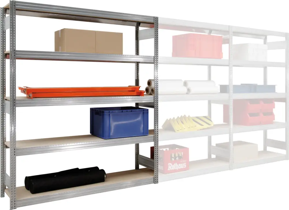 Ausverkauf Regalwerk BERT Großfachregal 350 6 Grundfeld 2500 x 1005 x 600 mm