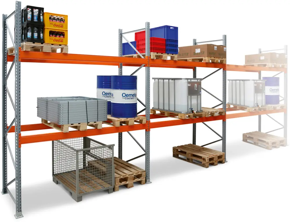 Meistverkauft Regalwerk ARTUS Palettenregal AT85 Komplettset 5500 x 8440 x 1100 mm - 4 Ebenen