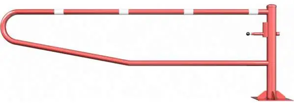 Schake Drehschranke - Schrankenbaum Ø 60 mm ODV rot weiß - 3000 mm Sonderangebot