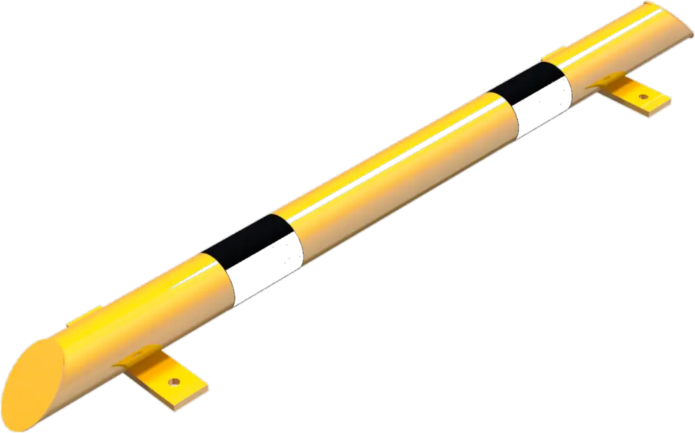 Schake Rammschutz-Balken Stahl OD Ø 76 mm gelb schwarz - 1200 mm Meistverkauft