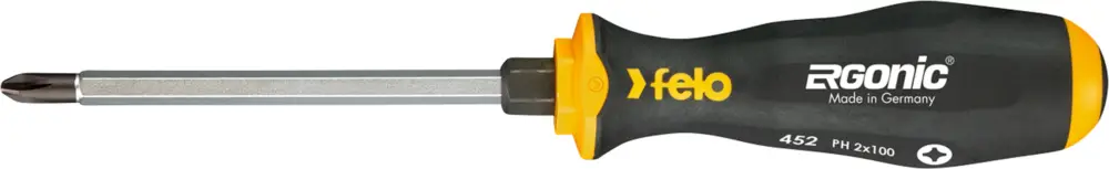 Rabatt Felo Schraubendreher ERGONIC 452 Kreuzschlitz PH 2 x 100 mm