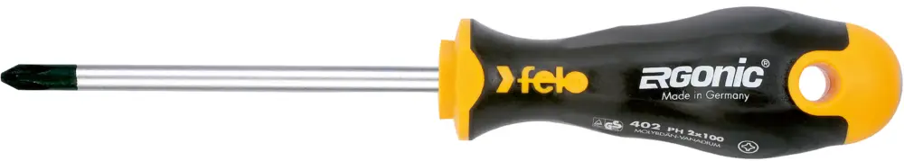 Felo Schraubendreher ERGONIC 402 Kreuzschlitz PH 1 x 80 mm Sichere Zahlung
