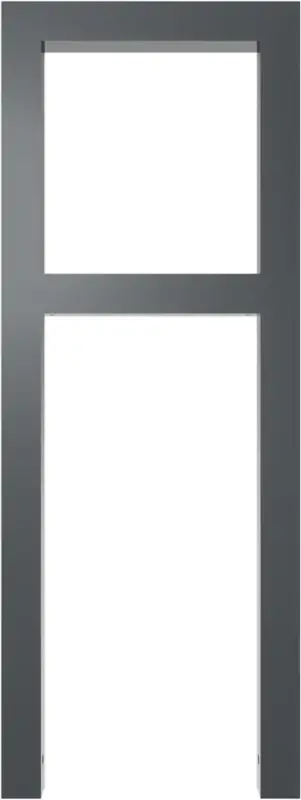 Schake Anlehnbügel Stahl mit Querholm OE 60 x 60 mm anthrazit - 450 x 1200 mm Begrenztes Angebot