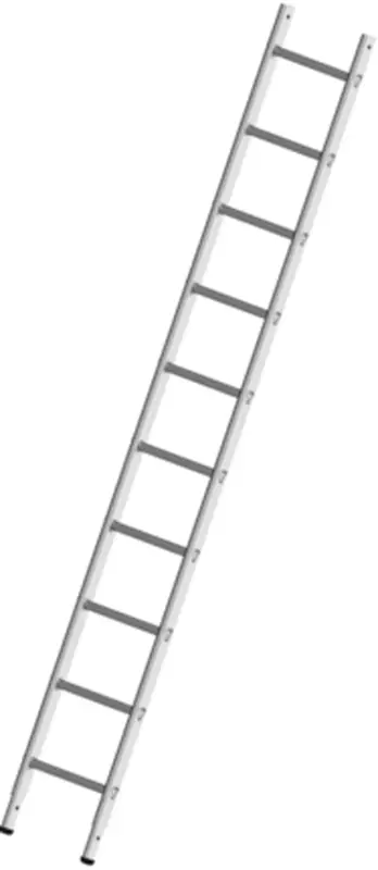 Layher Alu-Gerüst-Anlegeleiter 20 Sprossen Highlight