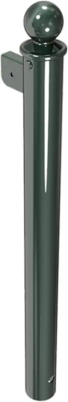 Schake Rabattengeländer Stahl Endpfosten OE Ø 60 mm moosgrün Begrenztes Angebot