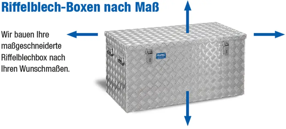 Nur Für Kurze Zeit Alutec Riffelblechbox nach Maß