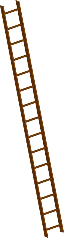 Neue Kollektion Layher Dachleiter Alu Nussbraun RAL 8011 - hawego Set 15+15 Sprossen - 8,40 m