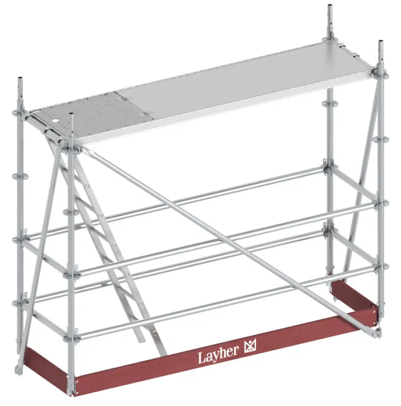 Markenprodukt Layher Allround Bewehrungsgerüst Aufstiegsfeld Zwischenebene 2,57 x 1,09 m