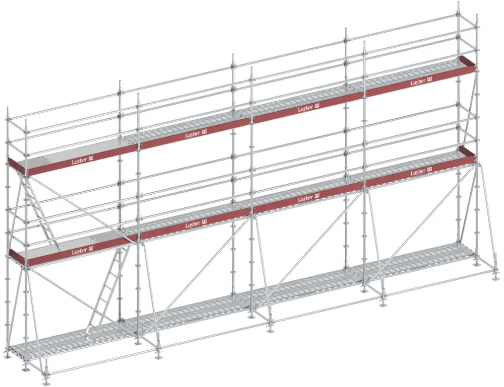 Garantierte Lieferung Layher Allround Bewehrungsgerüst 10,28 x 1,09 x 4,20 m