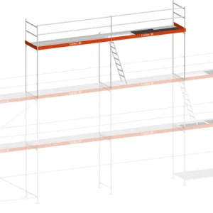 Top-Angebot Layher Blitz Giebelgerüst-Aufsatz 70 Stahl mit Stahlboden - 6,14 m x 2,00 m