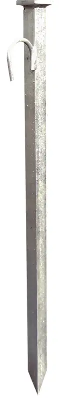Neue Ware Schake Erdnagel 30 x 30 mm - 800 mm - Set 10 Stück