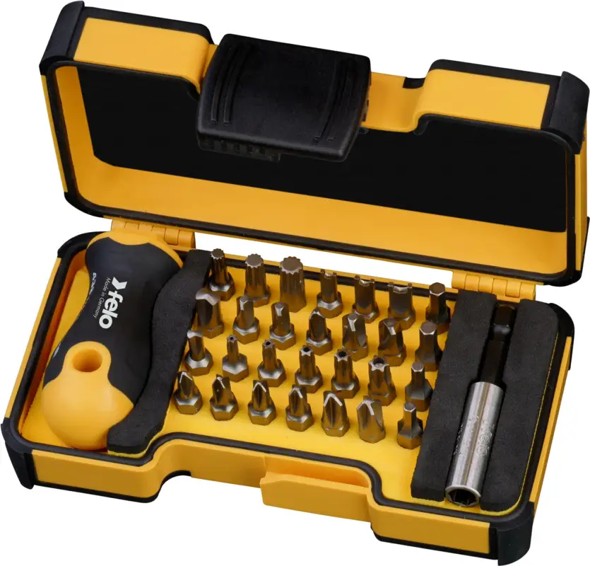 Expressversand Felo Bits XS-Strongbox Security Bit Box 30-teilig XZN TS Torx TR P Spanner Clutsch