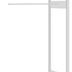 Abverkauf Regalwerk BERT Garderobenregal Anbauregal nicht erweiterbar 2000 x 1005 x 600 mm