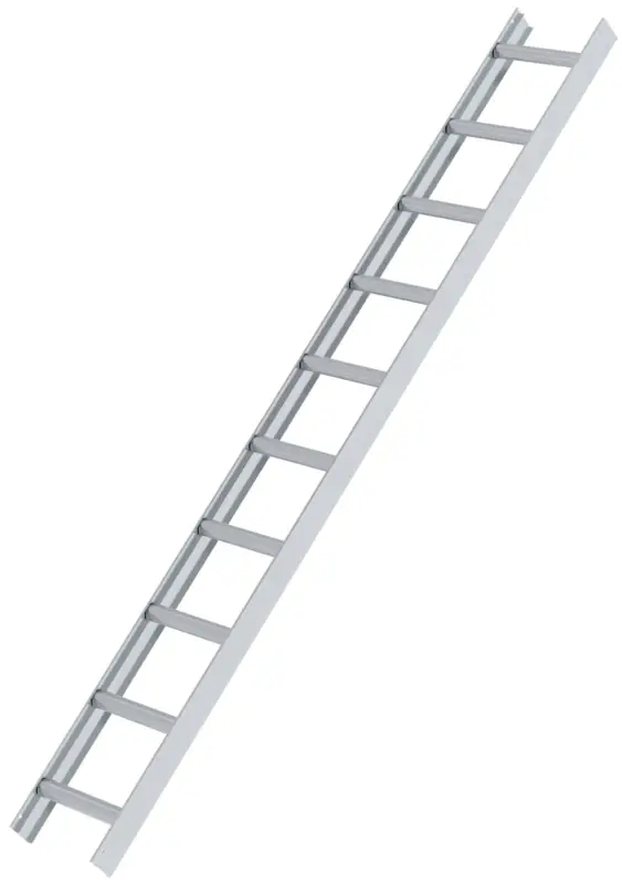 Günzburger Dachleiter Alu natur - hawego Set 10+10+10 Sprossen - 8,40 m Top-Seller