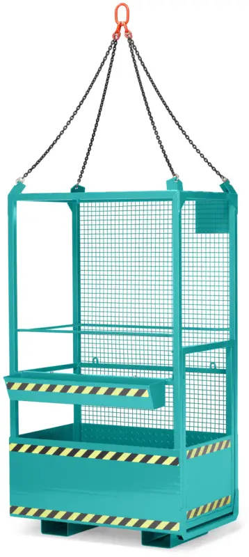 Markenprodukt RR Industrietechnik Arbeitskorb RAK-kranbar - RAL 5018