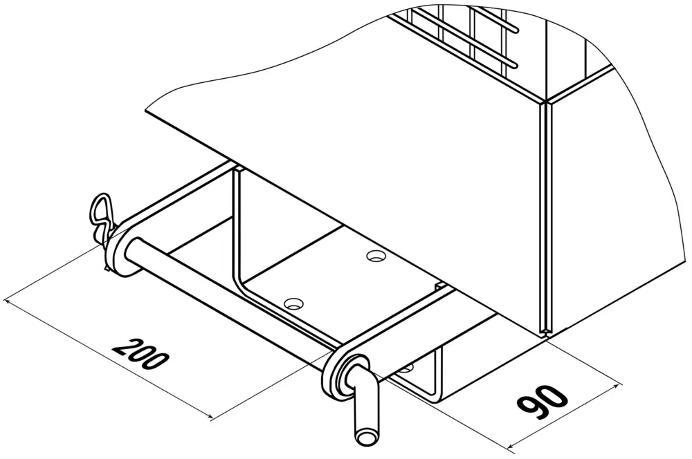 RR Industrietechnik Arbeitskorb RAK-high - RAL 6018 Mega-Angebot