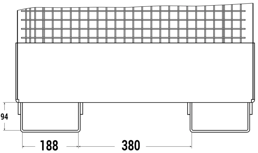 Rabatt RR Industrietechnik Arbeitskorb RAK-multi - RAL 1023