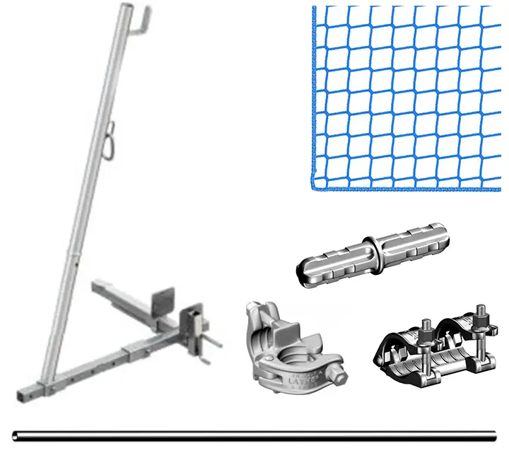 Billig Layher Dachfang-Schutzwand hawego Set 10,00 m