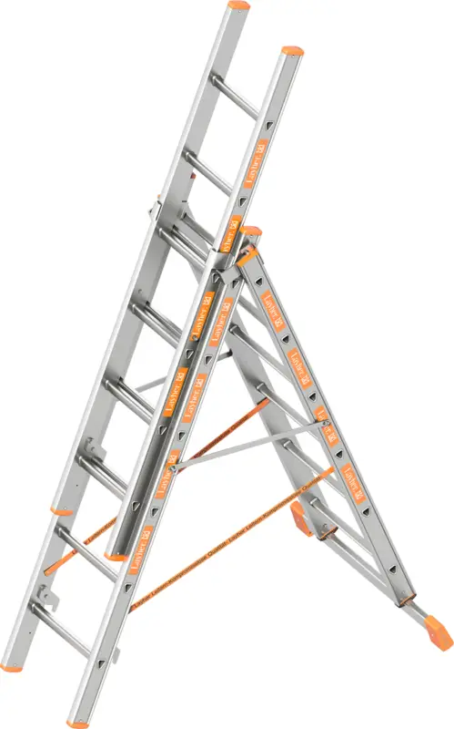 Beliebt Layher Allzweckleiter Alu 3-teilig 3x6 Sprossen - hawego Set