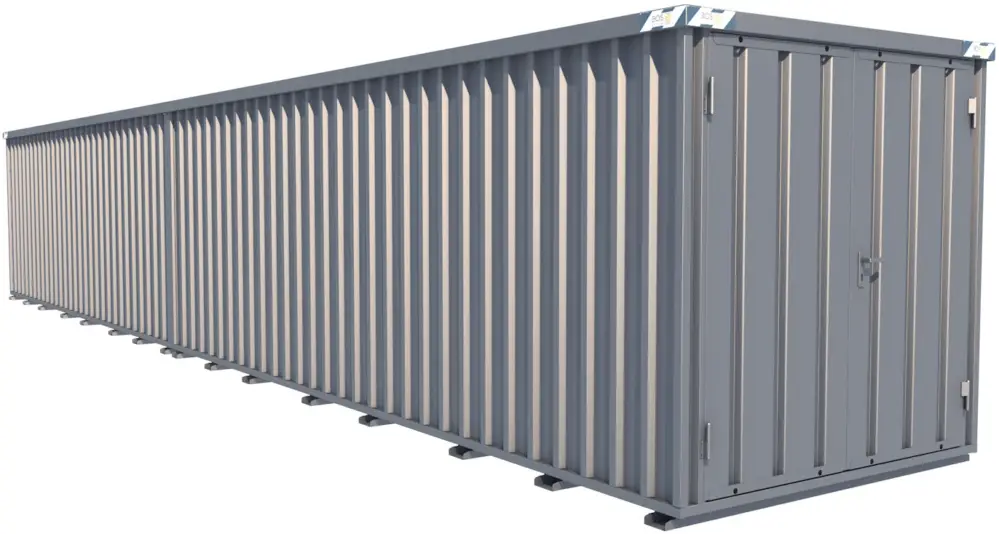 Abverkauf BOS Container Combination 12200 x 2100 x 2100 mm - 2-flügelige Tür auf 2 m Seite
