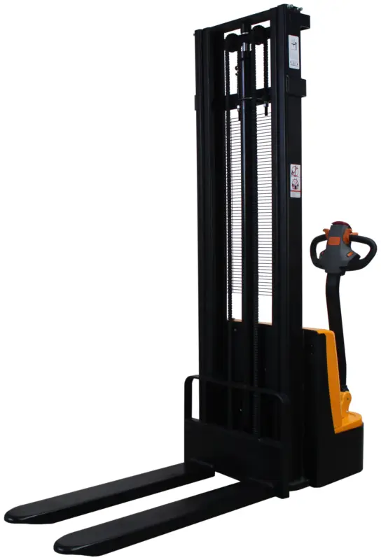 Markenware qteck Hochhubwagen elektrisch 1,0 t - Gabellänge 1150 mm - Hubhöhe 3500 mm