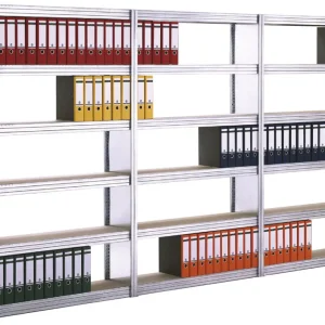 Begrenztes Angebot Regalwerk BERT Archivregal SW Anbaufeld 2500 x 1285 x 600 mm