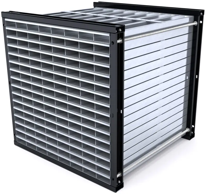RR Industrietechnik Wabenregal RWR 128-1 - RAL 7016 Highlight