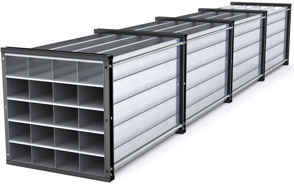RR Industrietechnik Wabenregal RWR 20-6 - RAL 5010 Geprüft