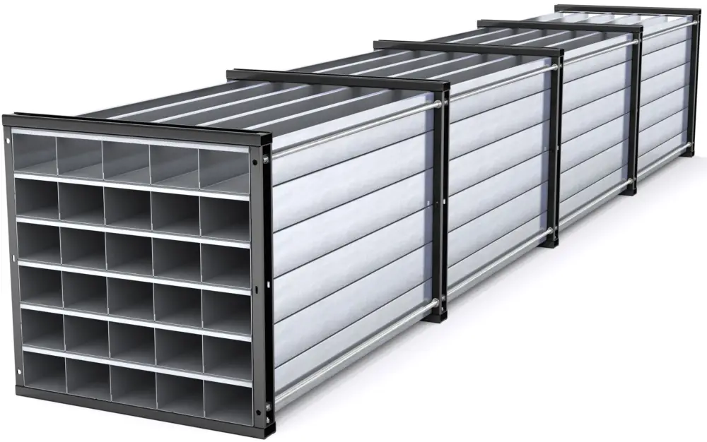 RR Industrietechnik Wabenregal RWR 30-6 - RAL 3000 Saisonangebot