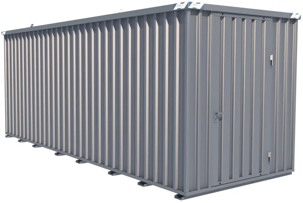 BOS Lagercontainer 6100 x 2300 x 2445 mm - 1-flügelige Tür auf 2,3 m Seite Neu