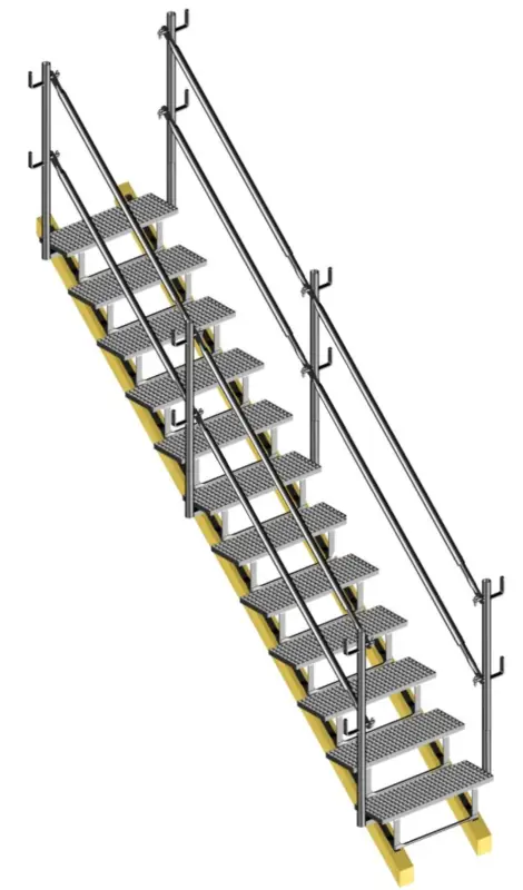 Neu Im Sortiment Layher Bautreppe modular 12 Stufen - 800 mm breit