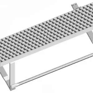 Layher Bautreppe Trittelement ohne Aufnahme 800 x 240 mm Begrenztes Angebot