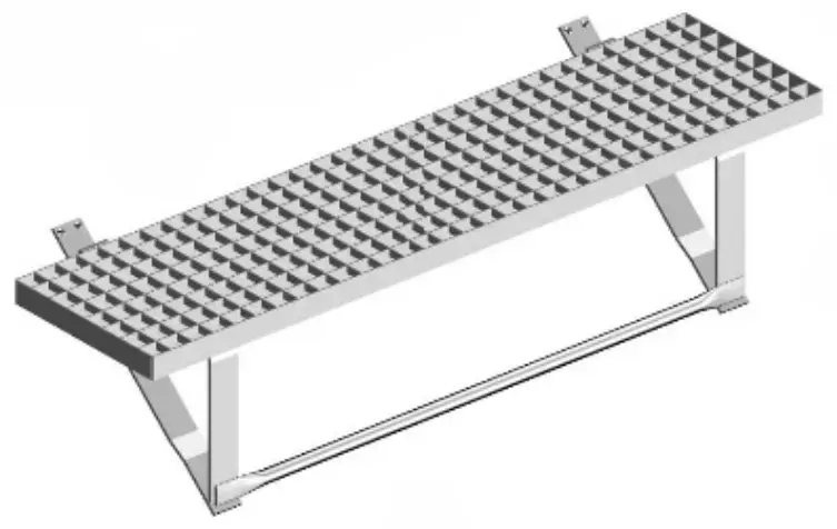 Layher Bautreppe Trittelement ohne Aufnahme 800 x 240 mm Begrenztes Angebot