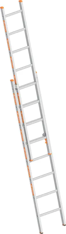 Layher Schiebeleiter Alu 2x8 Sprossen - hawego PLUS Set Beliebt