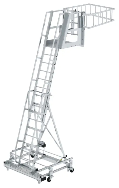 Neue Kollektion Munk Tankwagenleiter Alu Sprossen Typ 8 - hawego Set Schutzkorb eckig