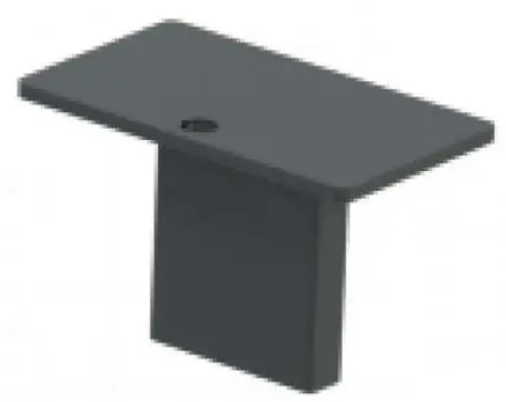 Schake Bodenhülse Abdeckkappe Stahl dunkelgrau - für Flachstahlanlehnbügel 50 x 10 - 12 mm Sonderangebot