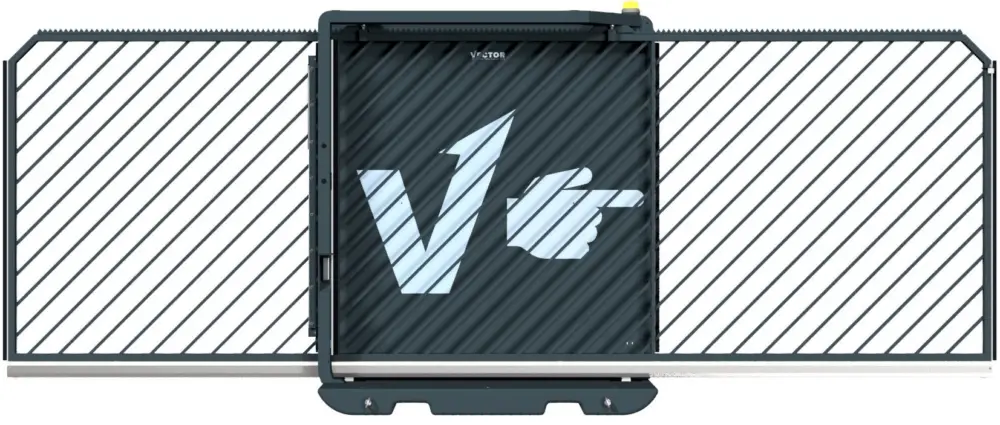 Schake Vector V-Gate-Simple tiefschwarz - Lichtschranke - Doppelstabzaunmodul Preiswert