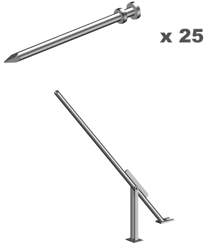 Begrenztes Angebot Layher Erdnagel Set hawego PLUS - 25 Stück